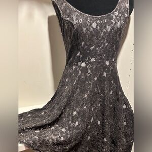 Grayish lace dress